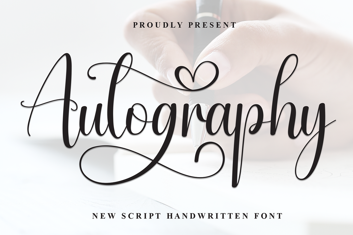 Autography | Script Font, a Handwritten Font by Scratchones (Photo 1 of 9)