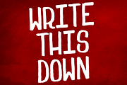 Write This Down, a Script Font by TypeKatsu (Thumbnail 1 of 4)