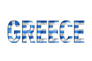 Greek Flag Text Font