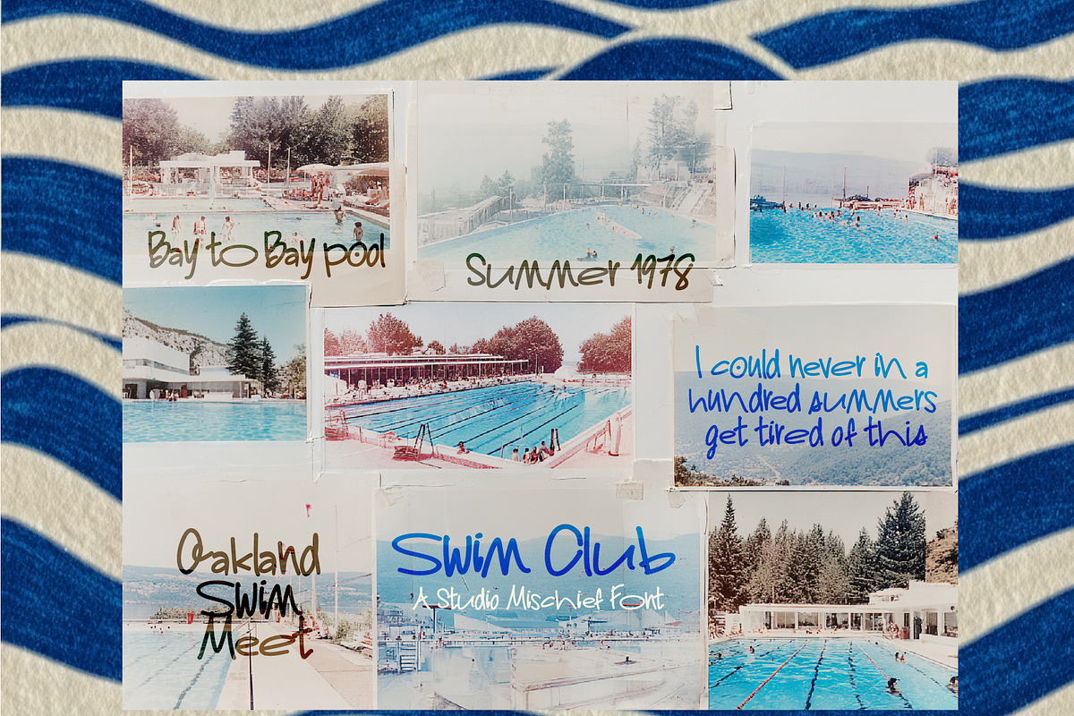 Swim Club - Hand-drawn Display Font, a Handwritten Font by Studio Mischief (Photo 13 of 15)