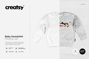 Baby Sweatshirt Mockup Set, a Hoody Mockup by creatsy4 (Thumbnail 1 of 8)