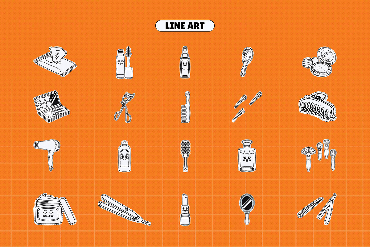 Makeup Set Illustration, an Object Illustration by Decoconio Design (Photo 3 of 6)