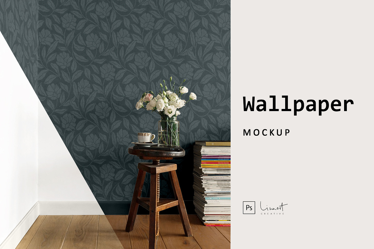 Scandi Neutral Wallpaper Mockup, a Household Mockup by LinnestCreative (Photo 1 of 6)