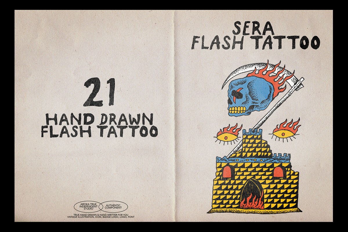 SERA Flash Tattoo, an Object Graphic by AROKA (Photo 1 of 5)