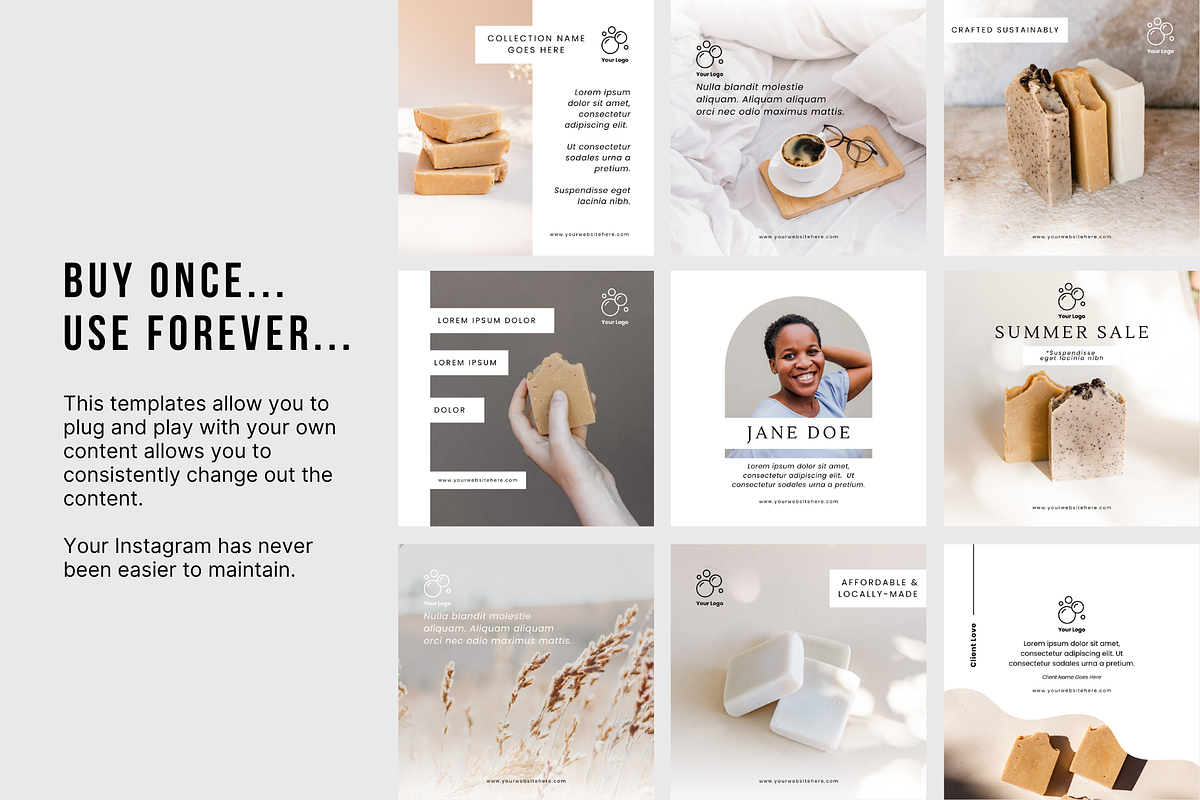 Handmade Soap Social Media, a Social Media Template by Sincerely Media (Photo 5 of 9)