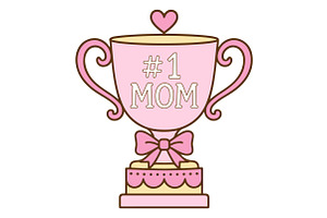 Best Mom Award SVG, an Object Graphic by Creative Art
