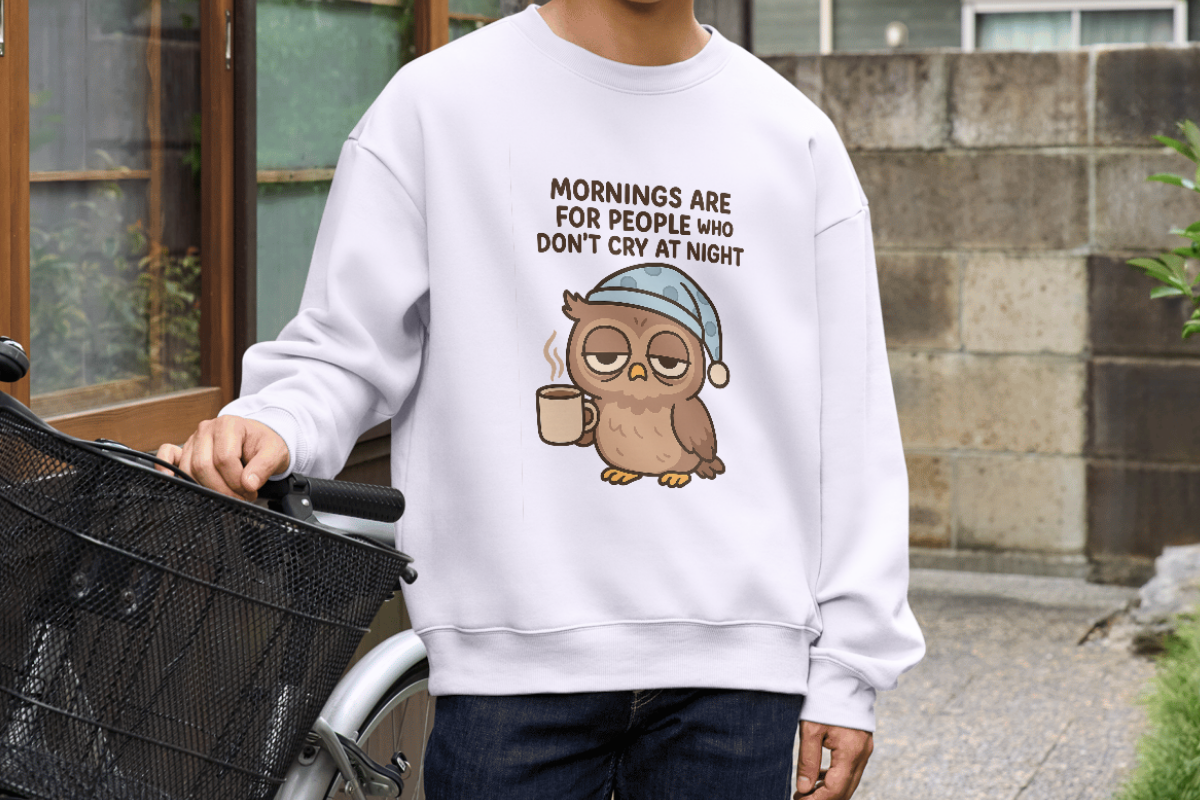 Funny Tired Owl Sublimation, an Animal Illustration by Smillyy Threads (Photo 5 of 6)