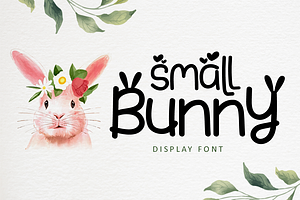 Small Bunny - Display Font, a Font by Illushvara Design