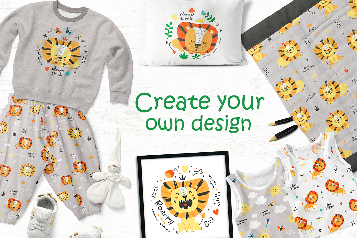Little Lions Collection, a Graphic by Nafanya (Photo 3 of 13)