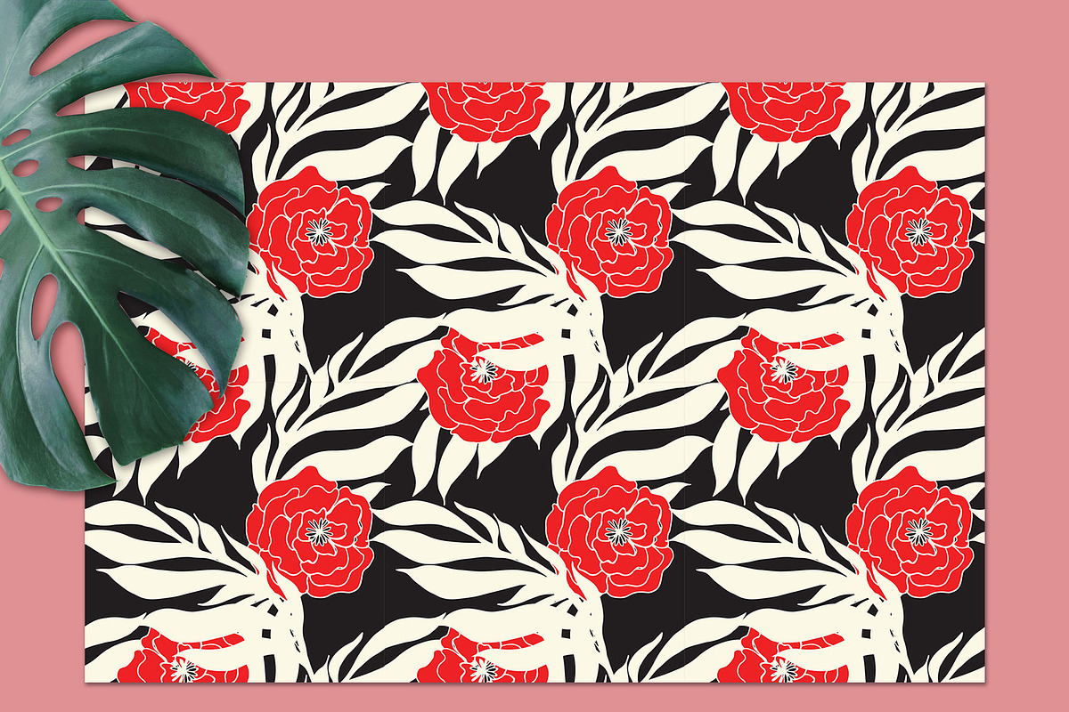 20JPG/EPS Tropical floral pattern, a Pattern Graphic by Theraphosath (Photo 29 of 30)