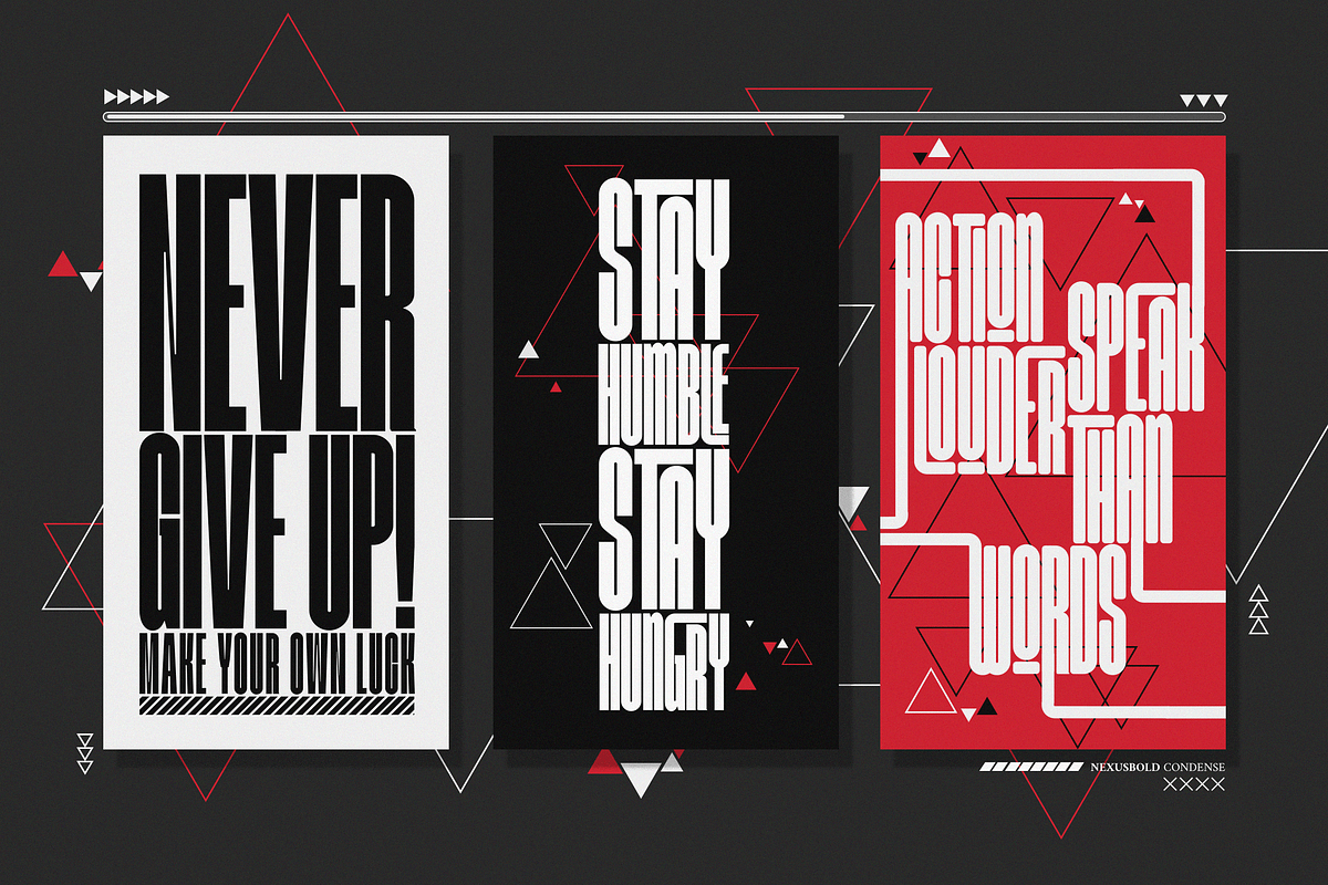 Nexusbold | Modern Condensed Sans, a Sans Serif Font by Ardana Creative (Photo 7 of 12)
