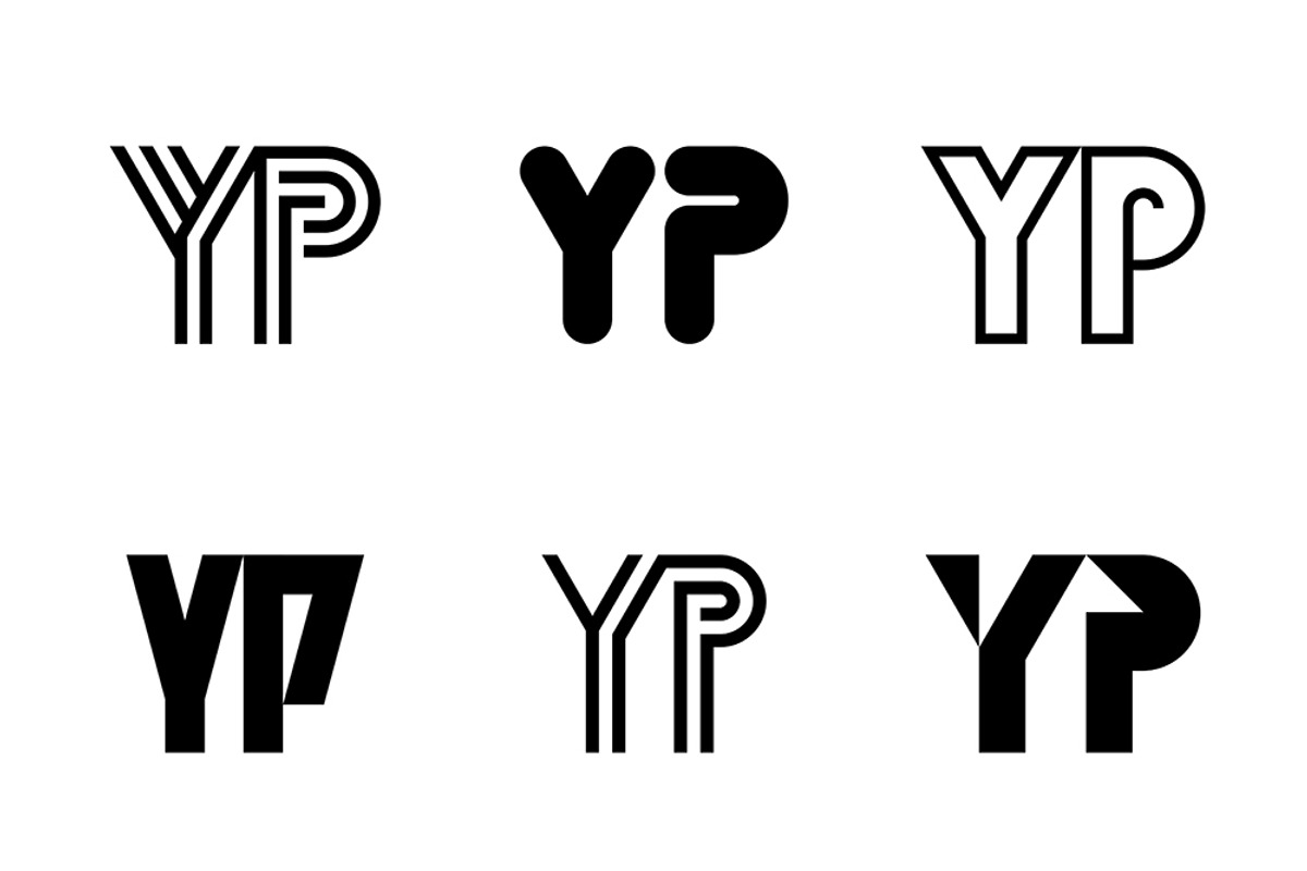 Set of letter YP logos, an Object Graphic by NataliiaVolyk