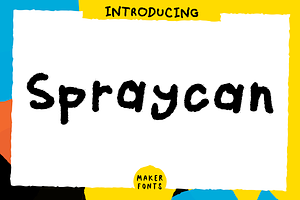 Spraycan Handmade Font