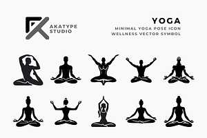 Yoga Icon Vector, an Icon by Akatype Studio
