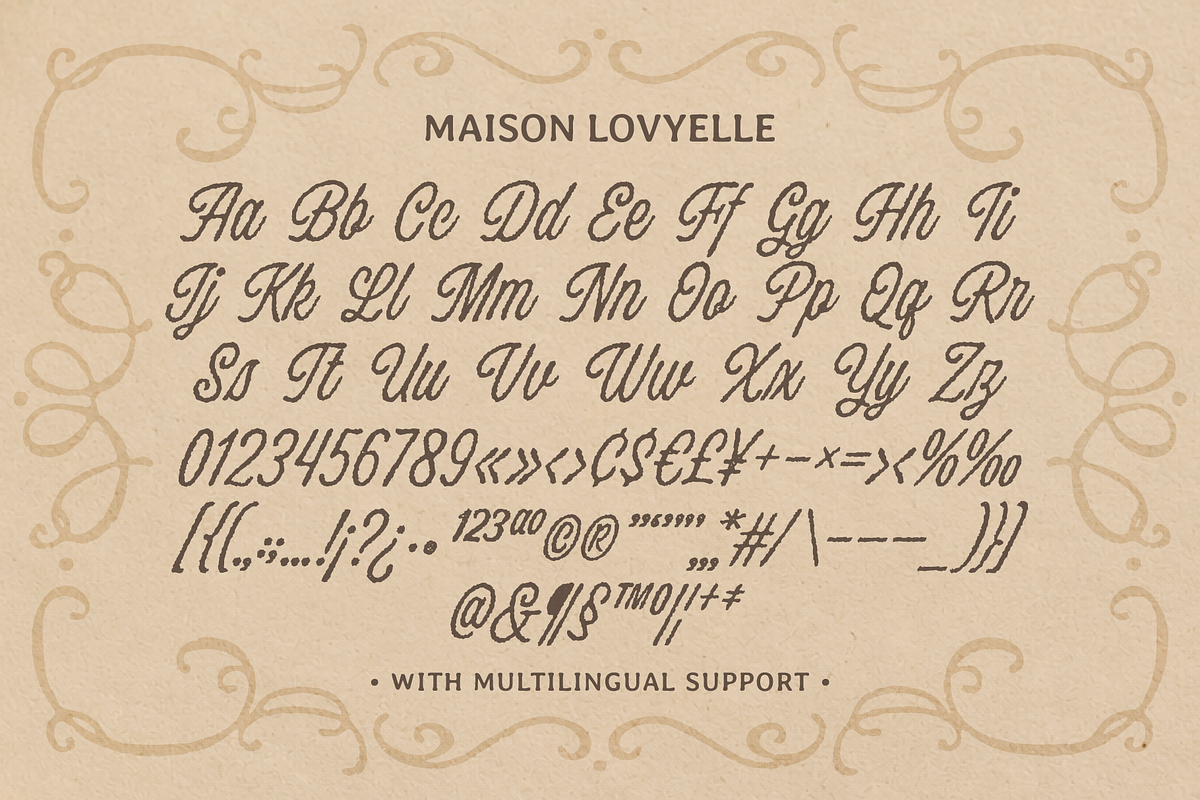 Maison Lovyelle, a Handwritten Font by Abbasy Studio (Photo 4 of 11)