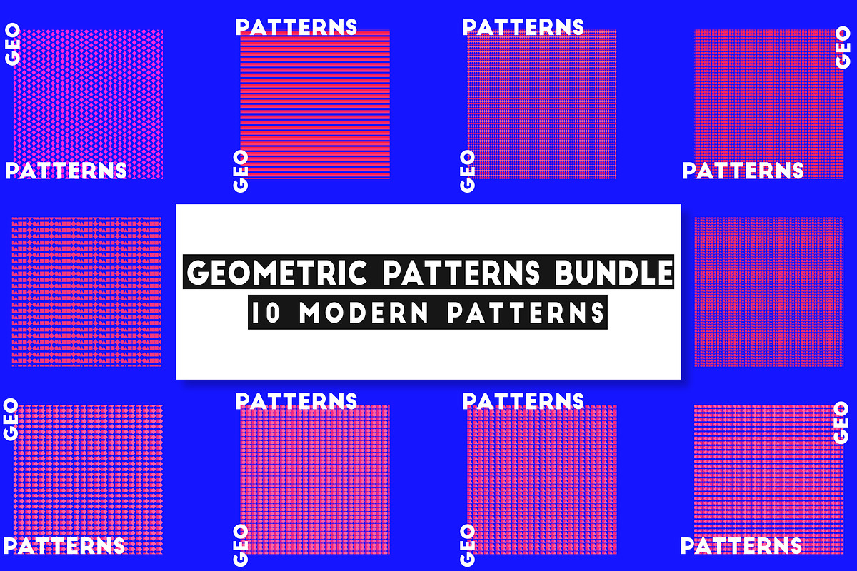 geometric pattern set 2020, a Pattern Graphic by designbydi (Photo 1 of 12)