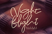 Night Flight Marker Brush Font, a Script Font by Cruzine (Thumbnail 1 of 7)
