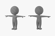Cute Stickman in T-Pose CAT Rig, a Characters & Person 3D Model by VK Studio (Thumbnail 17 of 19)