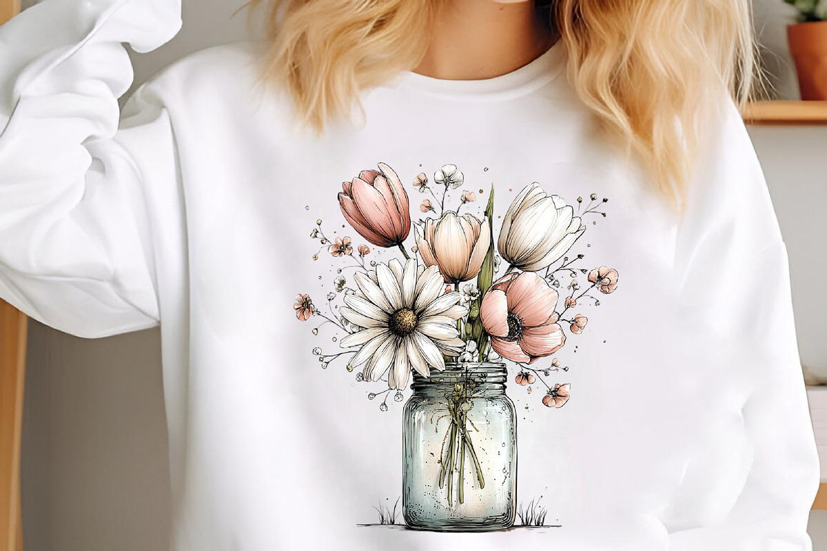 Whimsical Spring Flowers Clipart, an Illustration by designcity5 (Photo 5 of 5)