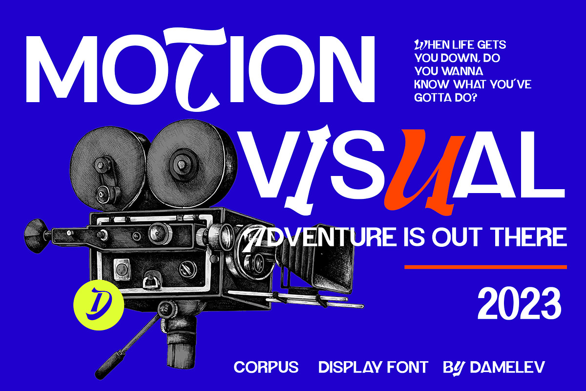 Corpus Font, a Font by Damelev (Photo 4 of 8)