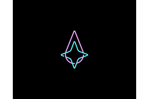Abstract logo of overlapping drop, a Technology Illustration by Bureau
