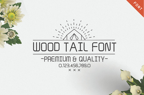 Wood Tail Font preview 4