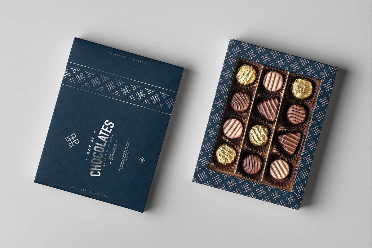 Box Of Chocolates Mock-up, a Packaging Mockup by Yogurt86 (Photo 10 of 14)