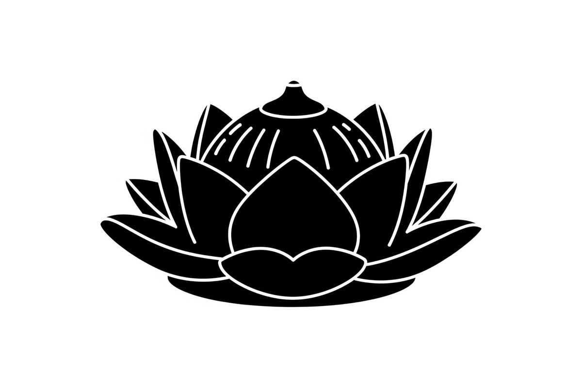 Lotus Flower Silhouette Vector Bundl, an Illustration by Creativeshirt (Photo 18 of 51)