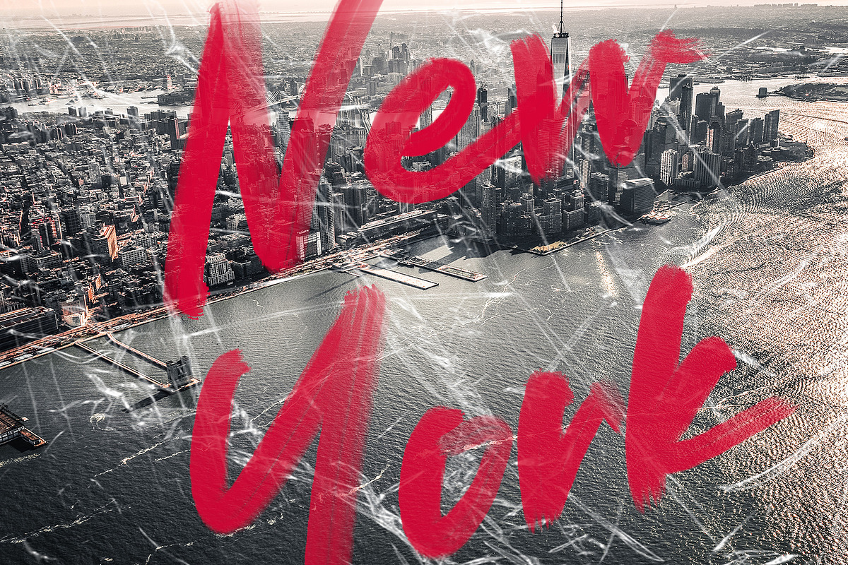 Redrock - SVG Brush Font preview 5