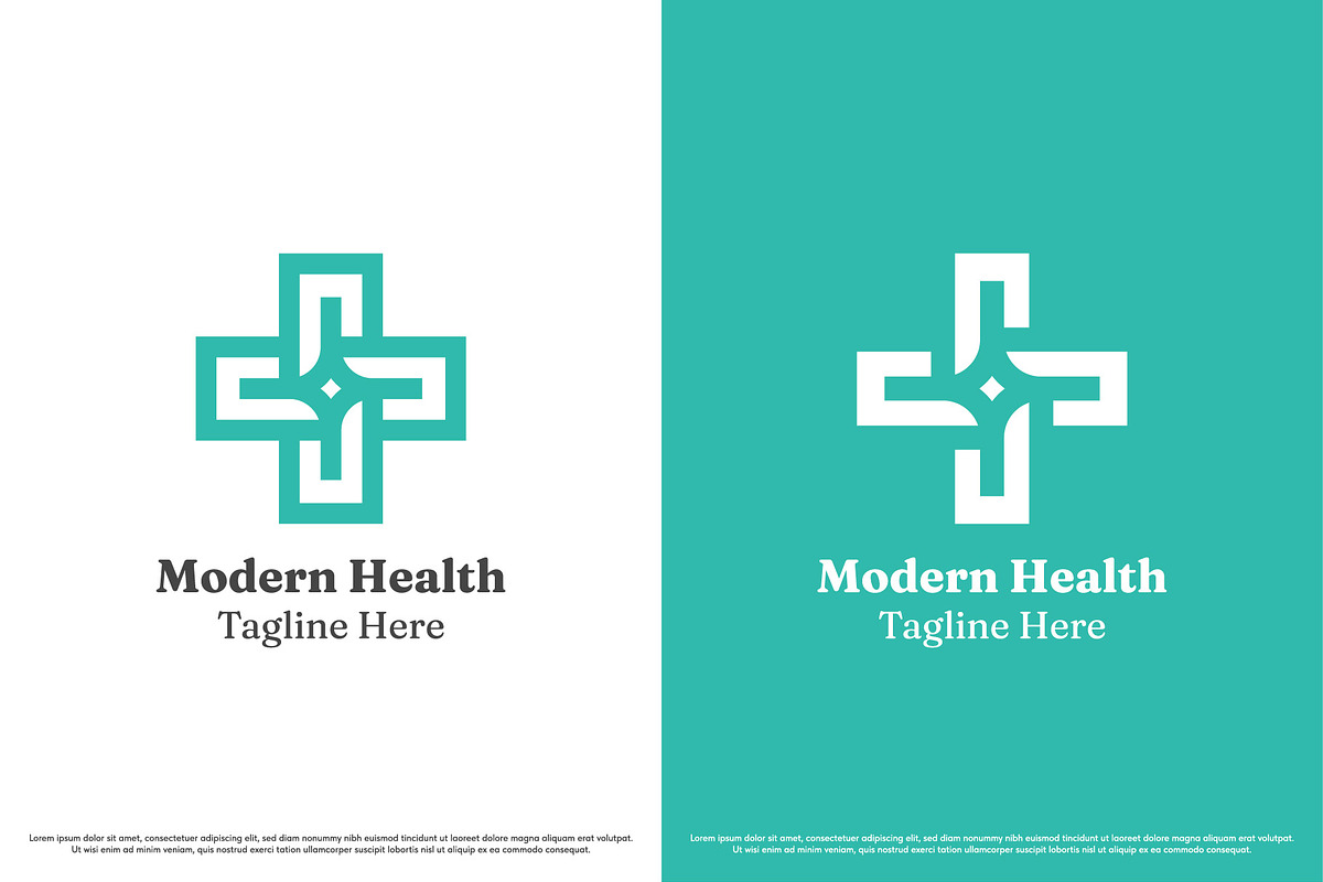 Modern Health Logo Design Template, a Branding & Logo Template by Morvana Crew (Photo 2 of 2)