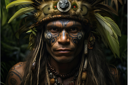 Jungle man portrait. Generate Ai, a Sports & Recreation Photo by Ylivdesign