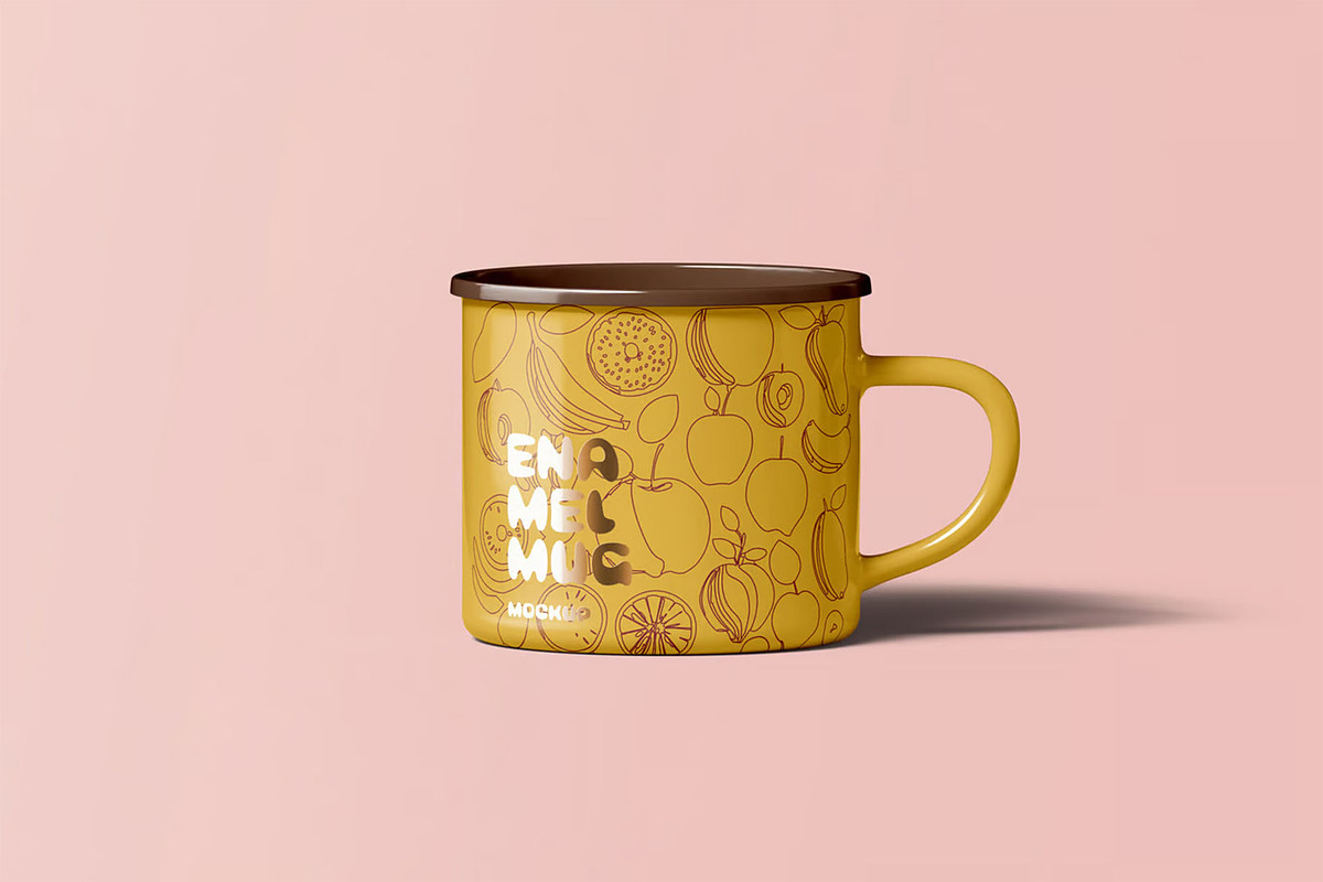 Enamel Mug Mock-up, a Cups & Container Mockup by Se٧enStudio (Photo 4 of 13)