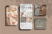 Skincare Instagram Canva Templates, a Social Media Template by Dandy Studio (Thumbnail 4 of 6)