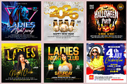 150 Night Club Flyer Bundle, a Flyer Template by AfzaalGraphics (Thumbnail 13 of 27)