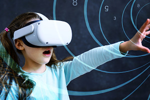 Kid using virtual reality headset, a Person Photo by Lopatin Photo