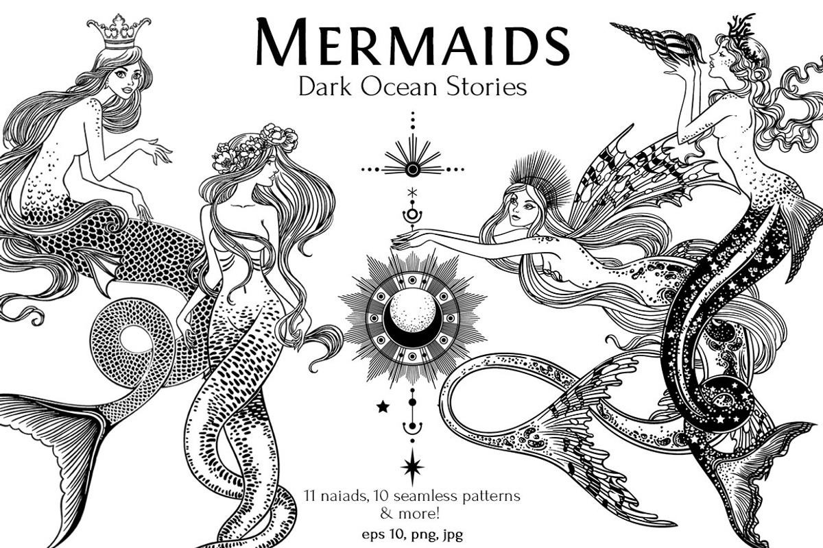 Mermaids. Dark Ocean Stories., an Object Graphic by Anastasia (Photo 1 of 11)