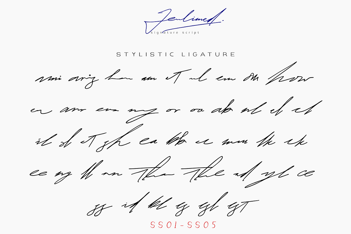 Jeulimed | Signature Script, a Script Font by Mozyen Studio (Photo 8 of 11)