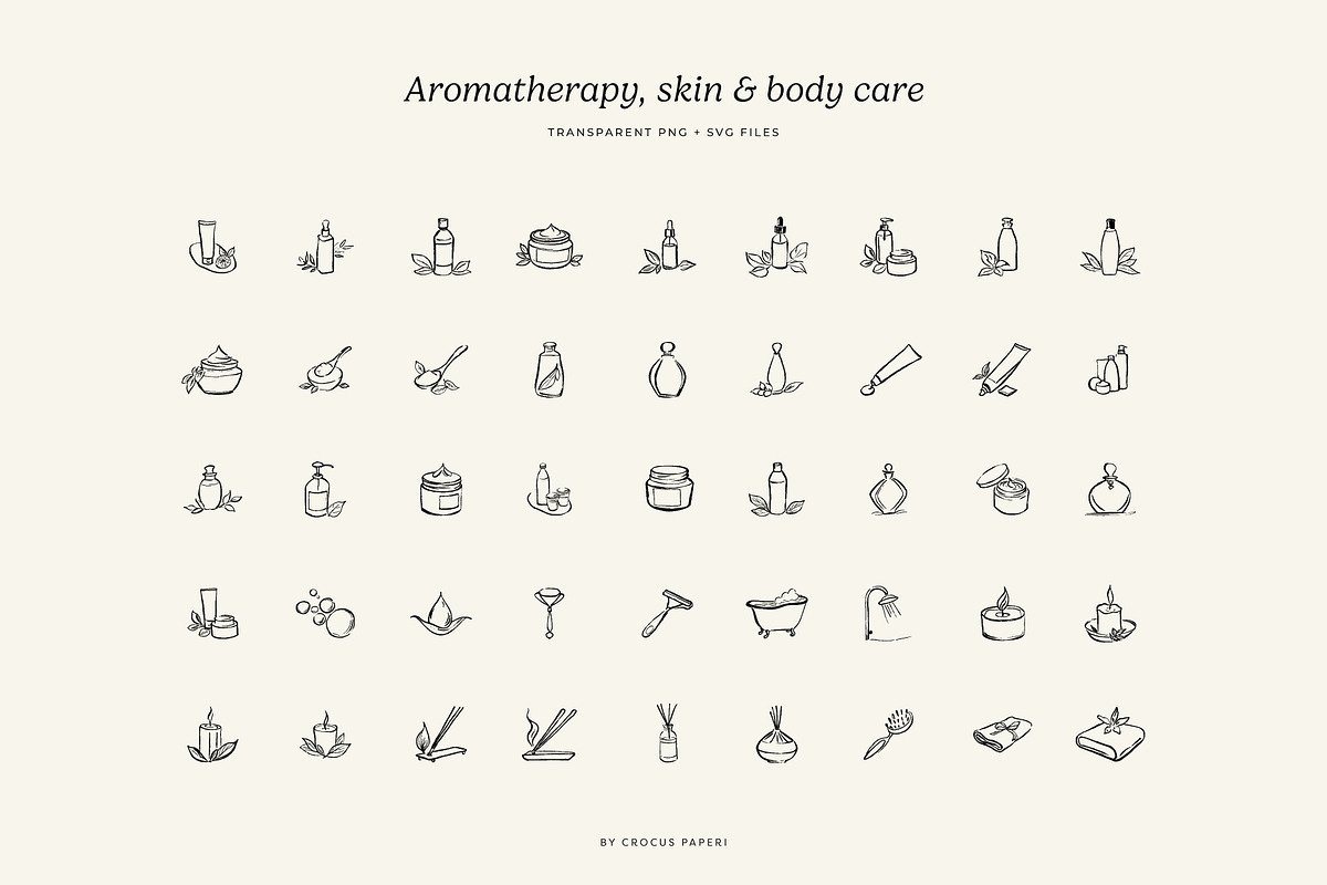 SKINCARE & WELLNESS illustrations, a Healthcare Illustration by Crocus Paperi (Photo 2 of 4)