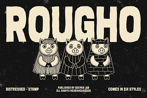 Rougho – Distressed Stamp Display