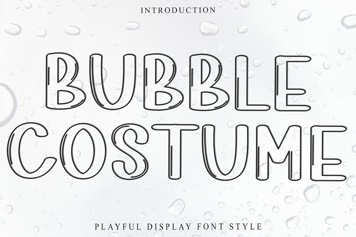 Bubble Costum, a Serif Font by FreshTypeINK (Photo 1 of 8)