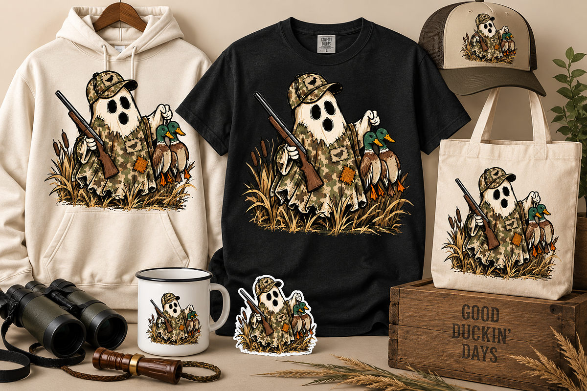 Funny Halloween Hunter Png, an Object Graphic by Daisy Design (Photo 3 of 3)