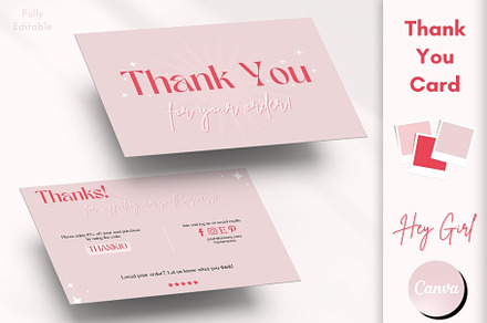 Business Thank You Card Template, a Business Card Template by Boltik Studio