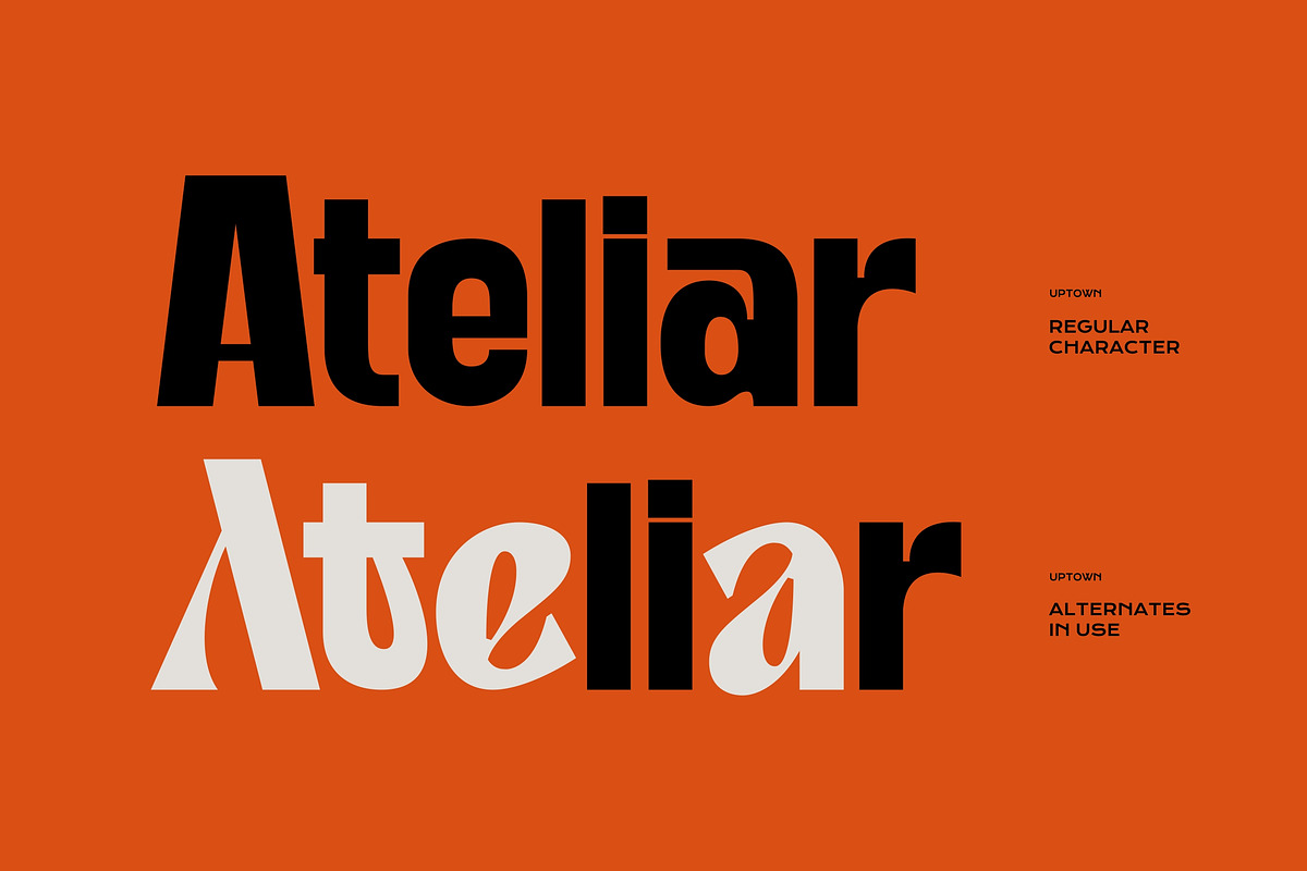 Uptown - Modern Sans Display Font, a Sans Serif Font by Imoodev (Photo 3 of 5)