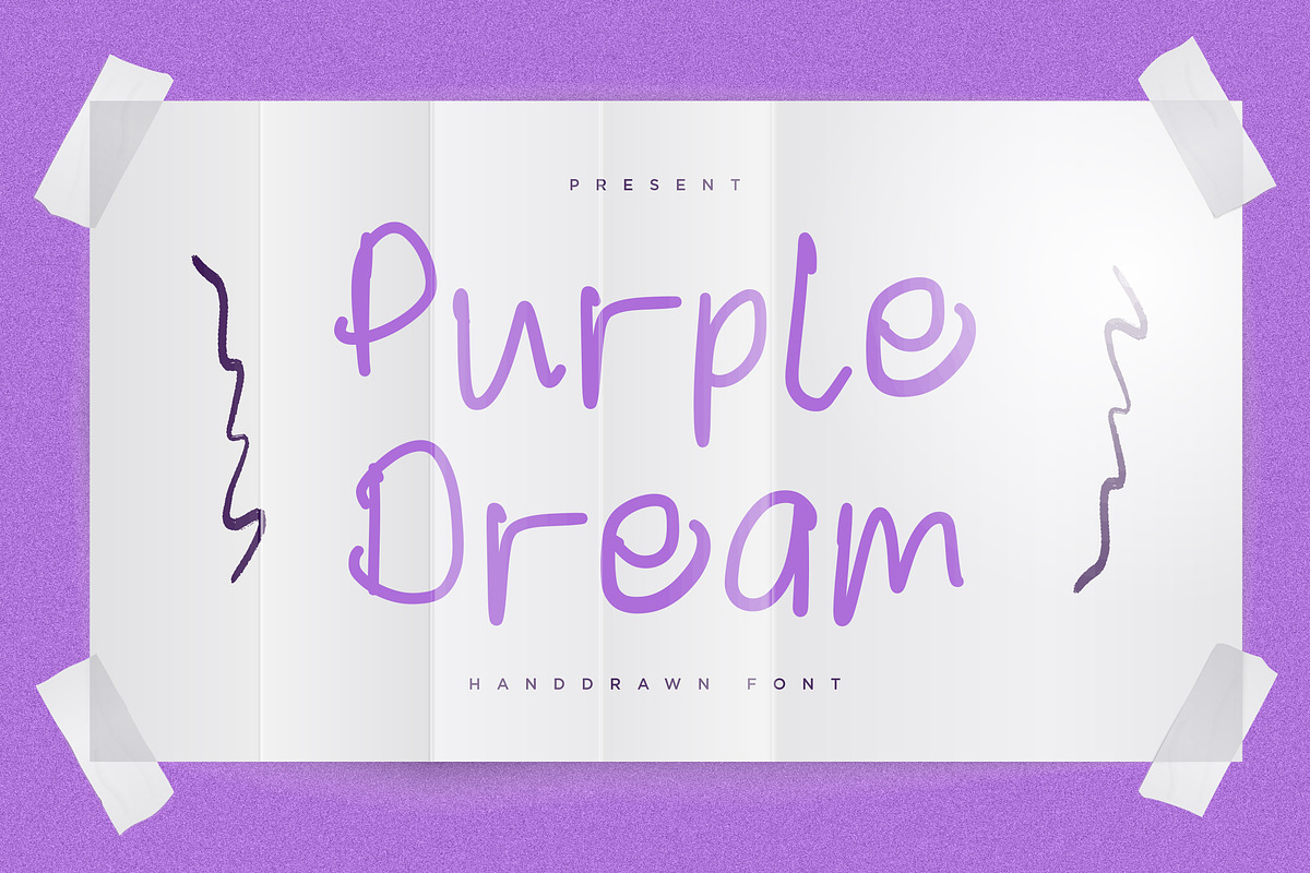 Purple Dream Handwritten, a Handwritten Font by Typehand Studio (Photo 1 of 10)