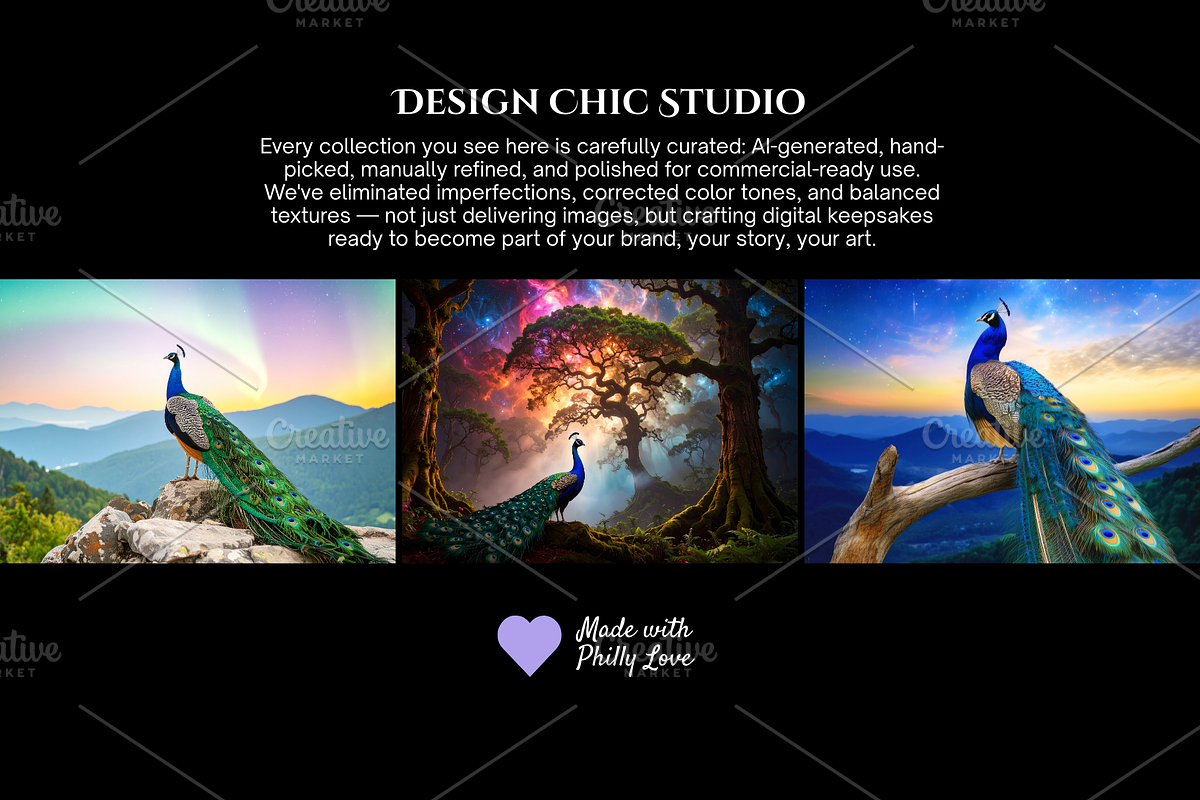 Mystic|Peacock|Feathers|Cosmic, a Photo by Design Chic Studio (Photo 6 of 8)