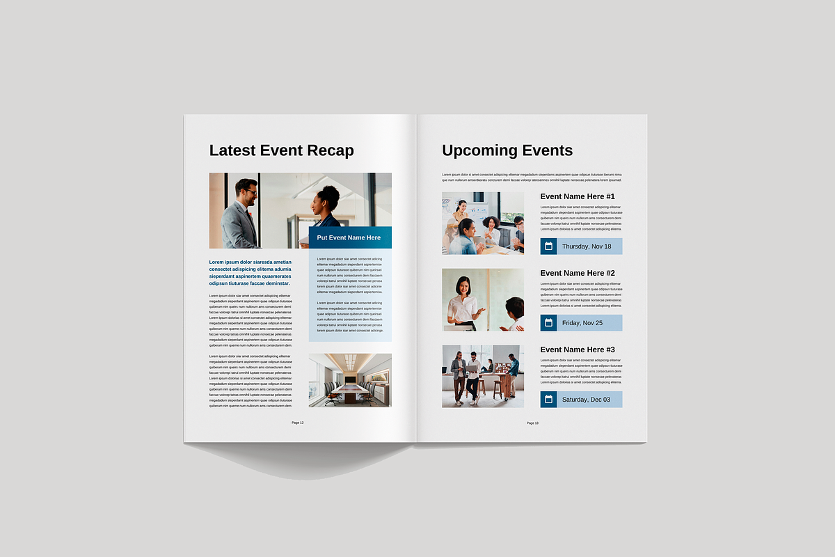 Newsletter Template | Canva & Indd, a Magazine Template by Leaflove (Photo 5 of 10)