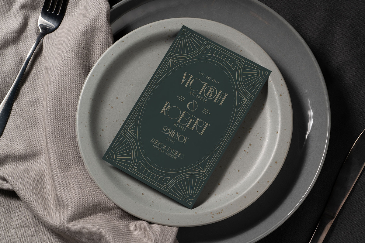 Decobra Art Deco Font, a Serif Font by alit design (Photo 16 of 17)