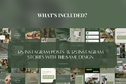 250 Green Instagram Templates, a Social Media Template by SociallyyCreative (Thumbnail 2 of 10)