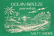 Salty Shore Beachside - Vintage Font, a Handwritten Font by Pixesia Studio (Thumbnail 2 of 10)