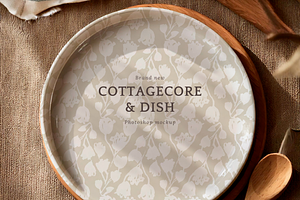 Cozy Ceramic Plate Mockup